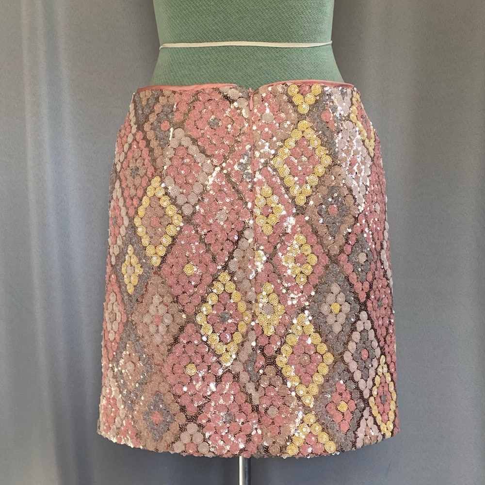 Nwot Caroline Constas Diamond Pattern Sequin Mini… - image 6